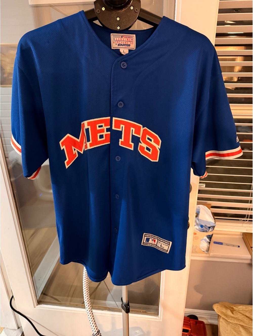 New Jersey Nets Blue Starter Button Front Jersey